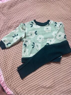 Kids Floral Mint & Teal Matching Set - Brand: